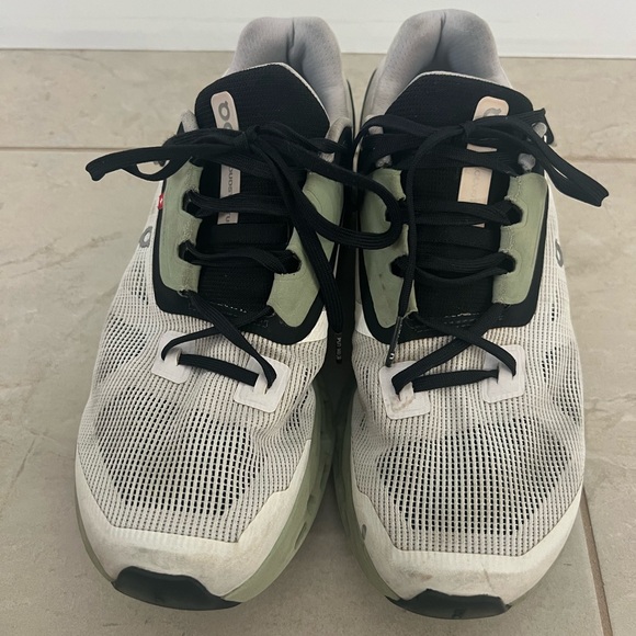 On cloud stratus white mint green athletic running sneakers women size 8,5. - Picture 1 of 9